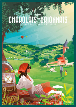 Doz charolais brionnais picnic 50x70